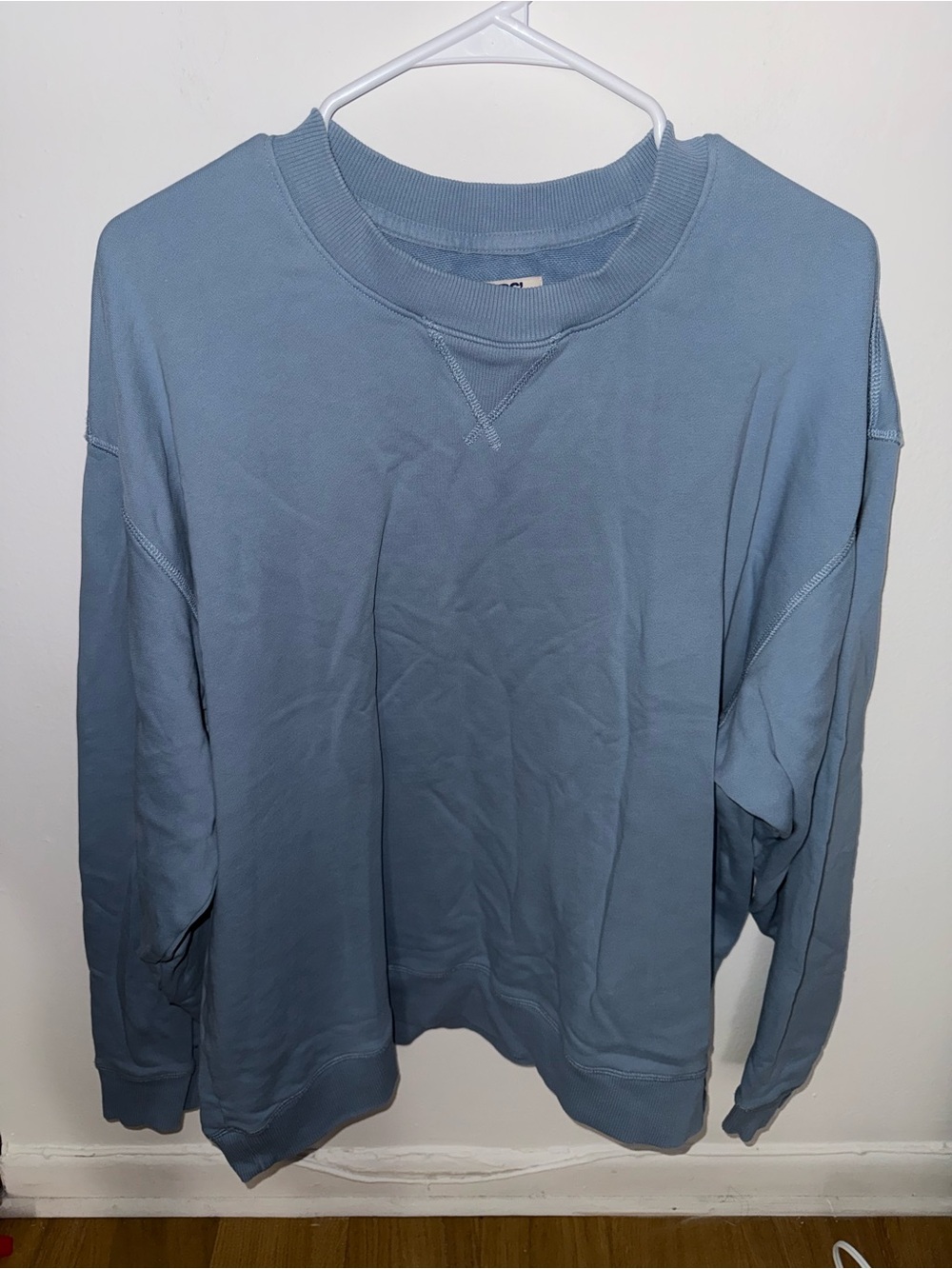 Lands' End Men's Crewneck Sweatshirt in Dusty Blue